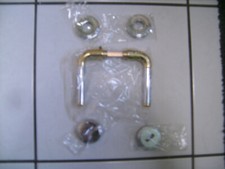 Hoppe Türgriffrosettengarnitur Bergamo Chrom / Mess pol.Nr.M195/15/15S