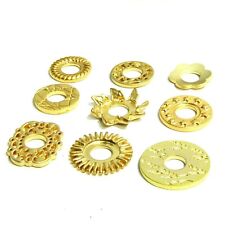 9x Wechselring Scheiben in gold Wechselschmuck Sunset Boulevard Rico Design 