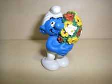 20469 Schlumpf mit Strauß Schleich Peyo Made in China Schlümpfe Smurfs