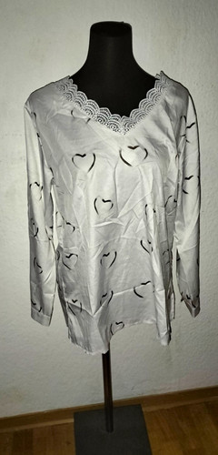 Bluse herzen spitze - herzen,