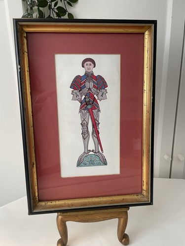 Vintage medieval knight - medieval, print