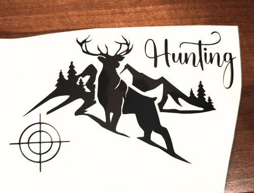 Aufkleber auto hirsch - auto, hunting