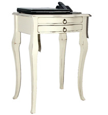 Massivholz Nachttisch creme