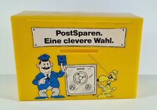 Kunststoff Spardose Sparbüchse Tresor Post Sparen mit Schlüssel