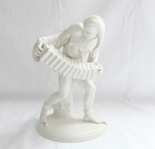 Schwarzburger Werkstätten Harlekin Figur Ziehharmonika Bandonium G. Oppel U 234
