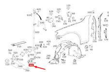 MB S W222 Kotflügel vorne