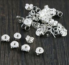10 Ohrmutter(5 Paar) 925 Sterling Silber Butterfly Verschluß  