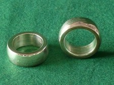 Paar antike Serviettenringe, versilbert