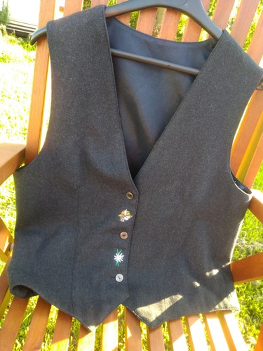 Weste schwarz 38 mit - schwarz,