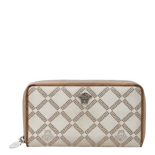 Versace zip around long wallet - zip,