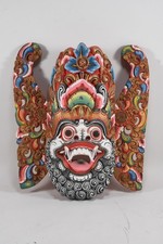 Q28R23- Garuda Bali Wandmaske Holz bemalt