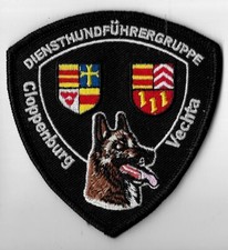NIEDERSACHSEN Polizei CLOPPENBURG Vecht Diensthundführer K-9 DHF Abzeichen Patch