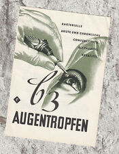 Frankfurter Arzneimittelfabrik C3 Augentropfen - Prospekt -  1950er Jahre