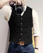 Business Herren Anzug Tweed Weste Jagd Herringbone Wolle Vintage Hochzeit *