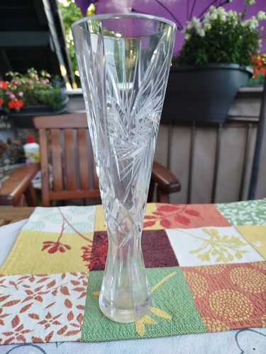 Wunderschöne kristallvase mit - kristallvase,