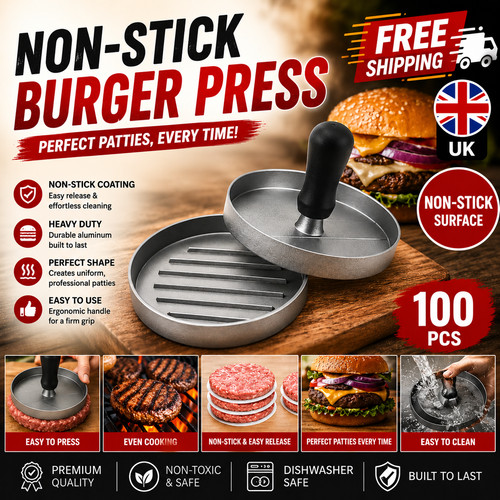 Burger presse rund edelstahl - rund,