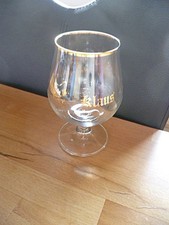 Bierglas Tulpe Glas personalisiert "Klaus" 0,4 Liter goldener Rand