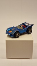 Darda Motors Car Aufziehauto Serie 10 "Shell" in metallicblau Rennwagen Racer