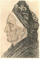 Propaganda-Postkarte VDA Dez 1941 W. Willrich Deutscher Blutadel-Inselfriesin