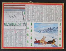 Kalender Almanach PTT 1965