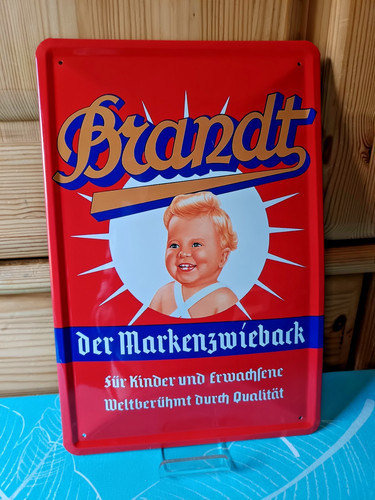 Blechschild 20cm 30cm - x, brandt
