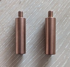 Schönbuch: 2 Metalladapter Kupfer für Design-Wandhaken "Dots Stone", Adapter neu