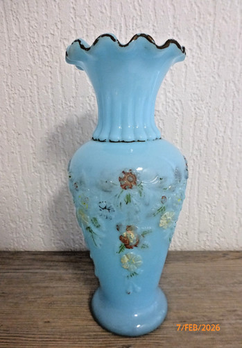 Biedermeier rüschenvase - ,