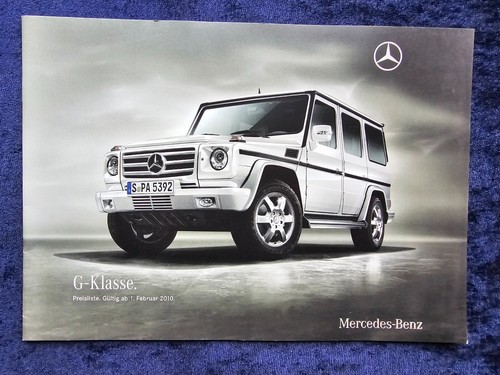Mercedes klasse preisliste - g-klasse,