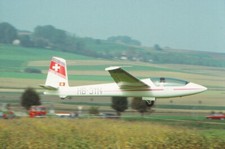 Dia HB-3114 Swift S-1 Hilz 25.09.1994 Segelflugzeug 35mm gerahmt jst-N11-12