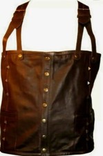 Herren Echt Leder Weste Biker Kutte Gr.S-M-L Kitty Club Unikat RAP HIPHOP HARLEY