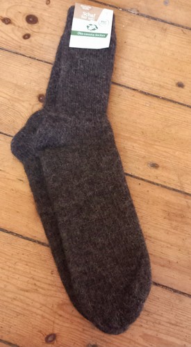Socken 100 wolle 39 - 38, braun
