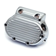 Getriebedeckel rechts, Ribbed, Chrom, für Harley-Davidson Big Twin 87-06