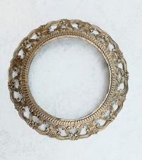 Jugendstil-Plafoniere Deckenleuchte, Messing-Belag, für Bastler, 30 cm