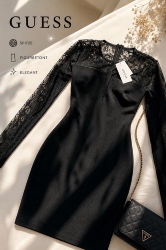 Guess kleid schwarz elegant - schwarz,