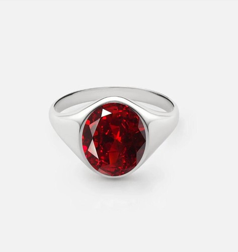Granat rot herren ring - ring, in