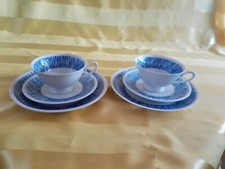 2 Sammeltassen Gedeck 3tlg