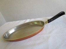 Kupferpfanne ovale Fischpfanne  "Spring Schweiz"