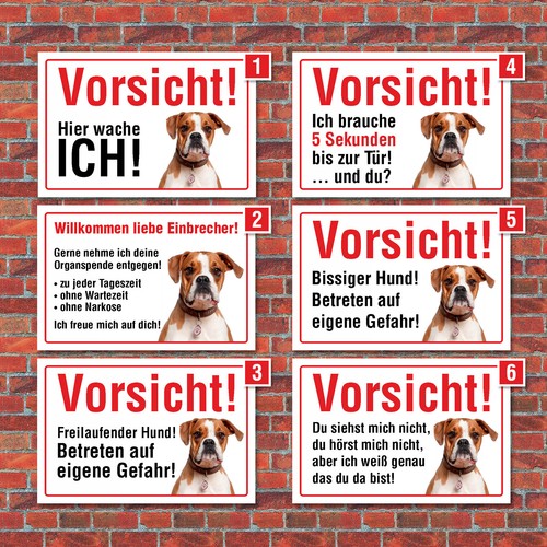 Vorsicht hier wache ich - "hier, ich"