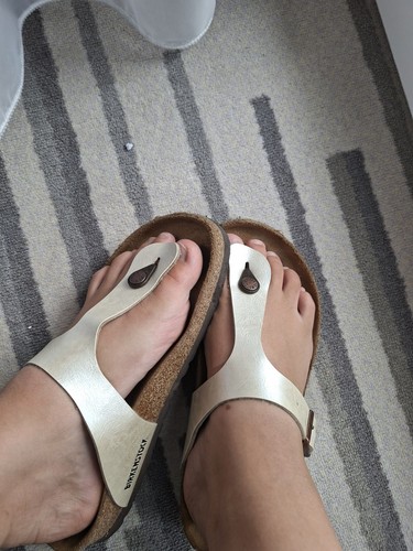 Perlmutt birkenstocks gizeh - perlmutt,
