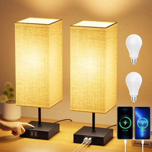 Nachttischlampe 2er set touch - nachttischlampe,