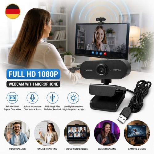 Webcam kamera 1080p usb - webcam,