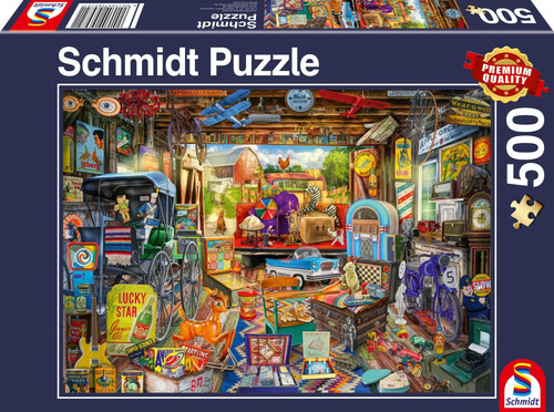 Garagen flohmarkt puzzle 500 - garagen-flohmarkt,