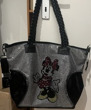Damenhandtasche Schultertasche/Umhängetasche,Minni Mouse mit Strasssteinen