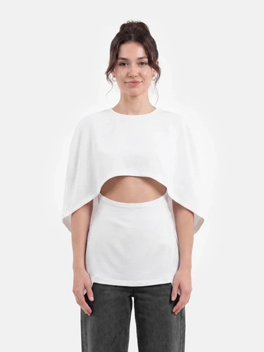Zara cut out cape top - cut-out,