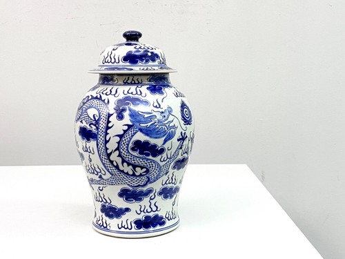 Chinesische deckelvase - chinesische,