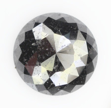 3.12 CT Natürlich Lose Rund Rose Schnitt Schwarz Facettiert Schöne Diamant