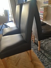 Esszimmerstühle Set, 6 Stück, Holz, Braun