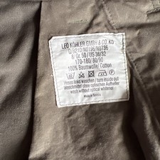 ORIGINAL BUNDESWEHR LEO KÖHLER KNIEBUNDHOSE MOLESKIN 3/4 BW FELDHOSE JAGD HOSE