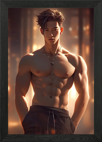 Anime guy - guy, gerahmtes