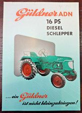 Original Güldner ADN 16PS Prospekt Schlepper / Traktor Verkaufsprospekt von 1953